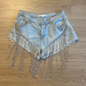 Vintage LA rhinestone shorts